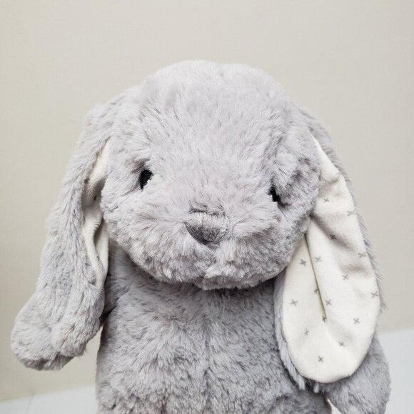 Best Made Toys 14" Gray Bunny Rabbit X Cross Feet Ears Stuffed Animal Plush - Picture 6 of 6